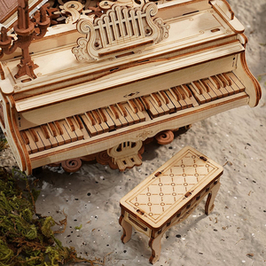 <span class=keywords><strong>Robotime</strong></span> <span class=keywords><strong>Rokr</strong></span> Diy Boîte à musique mécanique AMK81 Kit de modèle de piano magique Puzzles en bois <span class=keywords><strong>3D</strong></span> pour adultes - Product Image 6