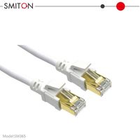 Kabel Ethernet Cat8 40gbps Kabel Patch FTP Cat8 untuk Gaming Kabel Telekomunikasi Khusus dengan Kawat Terlilit Cat 8