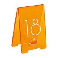 Support de numéro de table de mariage en acrylique givré double face avec impression UV, panneau de table personnalisable et plaque de présentation