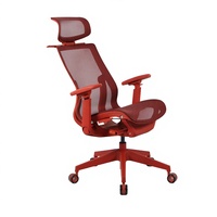 Chaise de bureau ergonomique moderne et minimaliste Henglin Cloud Nebula en plastique, pivotante, avec accoudoirs réglables et support lombaire