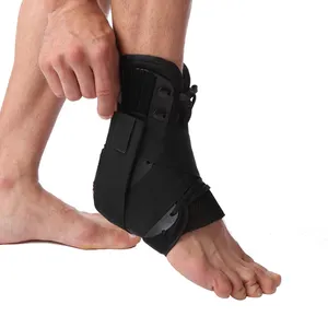 Protetor universal de tornozelo, ortopédicos para artrite, masculino e feminino, preto