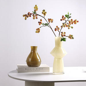 <span class=keywords><strong>Vase</strong></span> en verre géométrique fait main pour une décoration intérieure élégante, arrangements floraux modernes, centres <span class=keywords><strong>de</strong></span> table stylés - Product Image 1