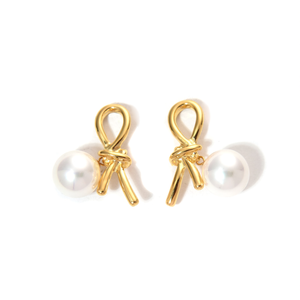 Pendientes de Moda con Perlas, Acero Inoxidable 316L, Baño de Oro PVD, Joyería Elegante para Mujer - Product Image 2