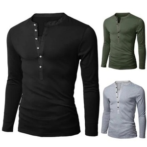 T-shirt Homme Confortable à Manches Longues en Polyester Coton, Coupe Slim, Doux, Respirant, Séchage Rapide, Anti-Plis, Idéal Printemps-Automne pour le Fitness - Product Image 1