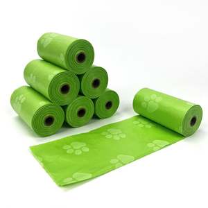 Sacs à déjections biodégradables en maïs, étanches et anti-fuite, pour animaux de compagnie, vente en gros d'usine - Product Image 1