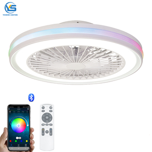 Xuất khẩu hiện đại LED quạt trần với Dimmable chiếu sáng kim loại đồng xây dựng 110V-220V tương thích cho phòng khách - Product Image 1