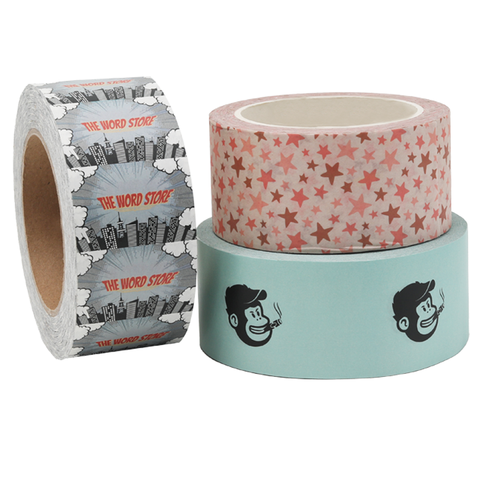 Plastic-free Logo Printed Kraft Tape Strong Adhesion Self Adhesive Kraft Packing Tape