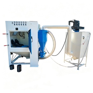 Multifunctional Automatic Sandblasting Machine 2 in 1 Sand <strong>Blasting</strong> <strong>Cabin</strong> with Turntable and Tumbler - Product Image 1