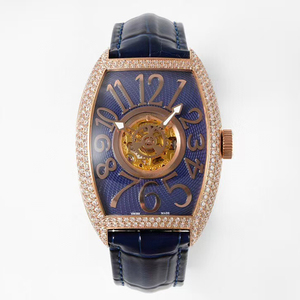 Reloj Mecánico Manual de Precisión para Hombre, con Tourbillon Central, Resistente al Agua, con Diamantes, en Oro Rosa Multicolor Luminoso, Calidad Boutique - Product Image 2