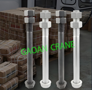 สลักเกลียวพื้นฐานสลักเกลียวยึดความแข็งแรงสูงสำหรับทาวเวอร์เครนและรอกก่อสร้าง - Product Image 5