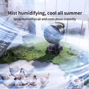 20000mAh Rechargeable Camping Fan 3A Desktop Mist Lantern 4 Speeds Portable Outdoor Tent Fan for Offices, Bedrooms, and Living - Product Image 6