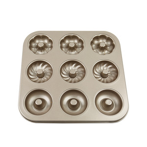 9-Cavity Flower-Shaped Donut Mold Non-Stick Baking Pan For Cake And Small Bread Home Use - Product Image 4
