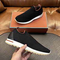 Sneakers da Uomo Slip-on in Maglia, Design Elegante, Tomaia Traspirante in Maglia Elasticizzata, Suola Leggera Ammortizzata, Comode Scarpe Casual