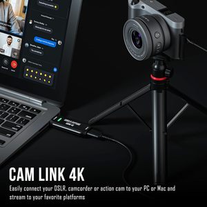 Carte de <span class=keywords><strong>capture</strong></span> externe Cam Link 4K USB 3.0 HDMI pour caméscope DSLR, faible latence 1080p60 pour OBS Streaming Zoom - Product Image 2