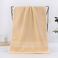 Ensemble de serviettes de toilette douces en coton 70% et polyester 30% avec logo brodé personnalisé de luxe