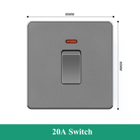 Prise murale universelle SUMMAO 220V 20A 45A électrique à 3 broches 13A grise avec USB
