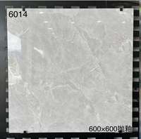 Carreaux de sol en céramique modernes antibactériens, entièrement polis, effet diamant, 600x600, pour la construction de pièces, Guangdong Foshan