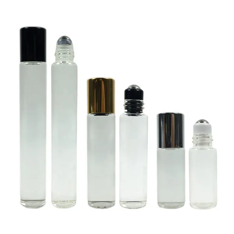 3Ml 5Ml 10Ml Glazen Rol Op Fles Etherische Olie Milieuvriendelijk Hervulbaar Oogserum Parfum Roller Bal Flesmonster