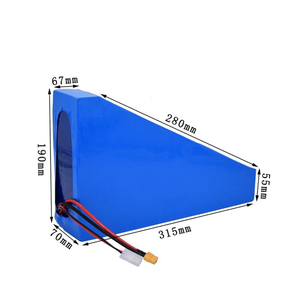 Batería Triangular Personalizada de 36V 48V 52V 60V 72V 20Ah 30Ah 40Ah para Bicicleta Eléctrica, Paquete de Batería Rectangular con BMS Integrado - Product Image 4