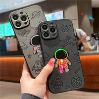 Nouvelle coque de téléphone Mimi TPU embossée avec des astronautes, coque de luxe avec motifs personnalisés, étanche et antichoc pour 15/14 Pro Max