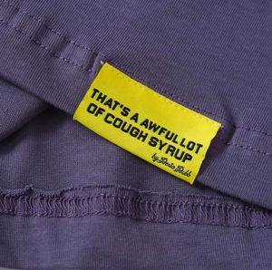 T-shirt da uomo oversize con spalle scese, 100% cotone di alta qualità, stampa 'THAT'S <span class=keywords><strong>a</strong></span> AWFUL LOT of COUGH SYRUP', scansionabile - Product Image 6