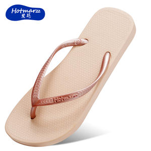 All'ingrosso ciabatte <span class=keywords><strong>infradito</strong></span> da <span class=keywords><strong>donna</strong></span> Anti-scivoloso <span class=keywords><strong>tacco</strong></span> piatto leggero PVC classico tinta unita colori interni esterni 0701B-10 - Product Image 2