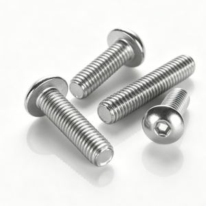 Bullone a Testa Tonda in Acciaio Inox CLASSE 4 Zincato M7 <span class=keywords><strong>M8</strong></span> M9 M14 M15 <span class=keywords><strong>Dimensioni</strong></span> Standard Bullone per Ruote con Dado - Product Image 1