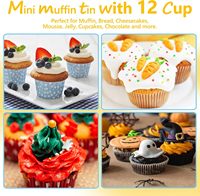 Moule à muffins en silicone jetable antiadhésif 12 tasses moule de cuisson de qualité alimentaire sans BPA muffins faits maison gâteaux bouchées aux œufs