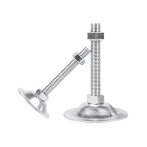 מוט צינור חוט חוט קבוע גביע רגל/אלומיניום חיבור פרופיל אלומיניום מתכוונן רגל/תחתון שטוח רגל תמיכה רגל m12 - Product Image 3