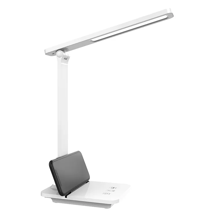 Desk Lamp With Wireless Charger Led Table Lamp Rechargeable Wireless Charger Smart Portable Desk Lamp