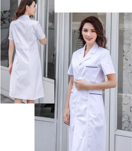 Vêtements de <span class=keywords><strong>travail</strong></span> de laboratoire <span class=keywords><strong>d</strong></span>'<span class=keywords><strong>esthéticienne</strong></span> dentaire orale pour hommes et femmes vêtements de <span class=keywords><strong>travail</strong></span> de médecin à long manteau blanc personnalisé en gros - Product Image 6