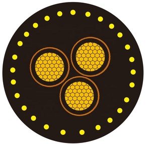 Cable de Tambor de PVC Darou Reel Screend AC0.6/1KV DC1.8KV, Conductor de Cobre Desnudo Flexible Libre de Oxígeno, Aislamiento de PE, Cubierta de PTFE - Product Image 1