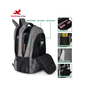 New Design Anti Theft Durable USB Solid Large Capacity <b>Laptop</b> Pull Rod Suitcase Business <b>Backpack</b> - Product Image 4