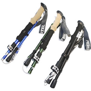 Bâtons de ski, de randonnée et de trekking réglables, pliables et portables en alliage d'aluminium 6061 pour la <span class=keywords><strong>marche</strong></span> <span class=keywords><strong>nordique</strong></span> et l'escalade - Product Image 1