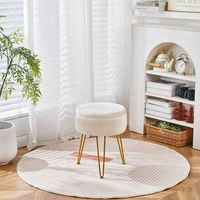 Mobilier turc moderne tabouret lounge bouffant luxe rose rouge beige noir bleu velours marocain pouf rond siège de chaise pouf