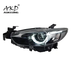 Car Styling Testa Della Lampada per Mazda 6 HA CONDOTTO il Faro 2013-2017 Mazda6 Atenza fari Bi Xeno Hid LED Ad Alta fascio DRL Segnale Dinamico