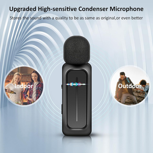 7H Mini micrófono de solapa Lavalier inalámbrico 3 modos Denoised tipo C conector Clip-on micrófono para teléfono móvil micrófono de solapa - Product Image 5