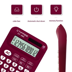 Calculadora de mesa de 12 dígitos con impresión de logotipo personalizado, calculadora con función financiera para oficina, promoción, CTFREE - Product Image 3