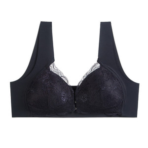 Lingerie sexy pour femmes grande taille, dentelle en maille épaisse, fermeture avant, tendance - Product Image 4