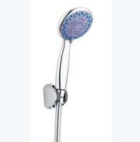 Ensemble de pommeau de douche pressurisé à cinq vitesses, bras de douche chromé en plastique ABS, buse de pulvérisation simple, accessoires de salle de bain