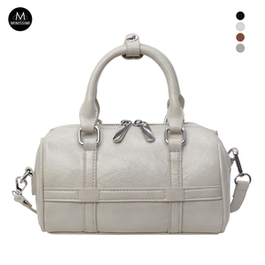 Bolso <span class=keywords><strong>de</strong></span> Hombro Cruzado <span class=keywords><strong>de</strong></span> PU para Mujer, Estilo Bowling, Otoño-Invierno 2026, Directo <span class=keywords><strong>de</strong></span> Fábrica, Diseño Minimalista, Tipo Boston - Product Image 2