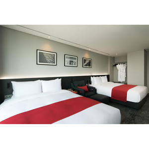 Best Western Aiden Set perabot Hotel komersial, tempat tidur 5 Bintang gaya Nordik bingkai kursi <span class=keywords><strong>Sofa</strong></span> ukuran Squeen - Product Image 3