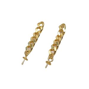 Pendientes de Plata S925 con Borla y Perla de 8-13 mm, Accesorios de Bricolaje para Mujer, Fornituras y Componentes de Joyería Personalizados 4343 - Product Image 5