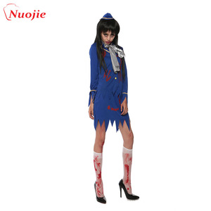Fête d'halloween sexy <span class=keywords><strong>sanglante</strong></span> <span class=keywords><strong>infirmière</strong></span> zombie <span class=keywords><strong>costume</strong></span> de cosplay pour les femmes filles fantaisie robe/ - Product Image 6