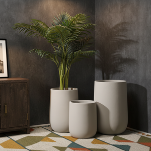 Maceta Moderna de Cemento, Redonda, Grande, Ecológica, para Piso, Jardín, Decoración del Hogar, Interior y Exterior - Product Image 5