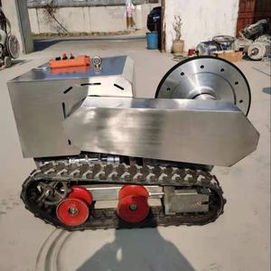 Coupe-corde en diamant Scie à fil d'acier Scie à chenilles pour carrière de <span class=keywords><strong>granit</strong></span> et de marbre Scie à chenilles 22kw Machine de découpe de pierre à télécommande - Product Image 4