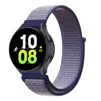 Tali Nilon untuk Samsung Galaxy Watch 6 4 Classic/5 Pro/active 2/3/Gear S3 Gelang untuk Huawei Watch 2e 3 Pro Strap