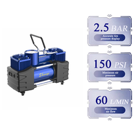 Manufacture 12V Portable Car/Auto Mini Tool Case Air Compressor/Tire Inflator 150psi Max Pressure Air Pump