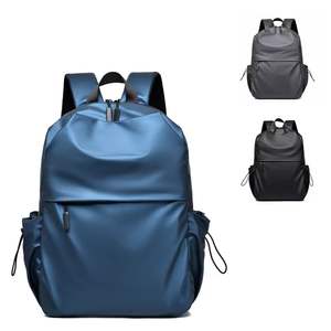 Mochila Escolar de Gran Capacidad, Simple, de Color Sólido, con Patrón Geométrico Moderno, con Cierre, Portátil, para Invierno, con Forro de Poliéster, Nueva - Product Image 1