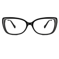 Lunettes de soleil œil-de-chat en acétate de haute qualité pour femmes avec monture optique de créateur 54-16-142, design pour toutes les formes de visage